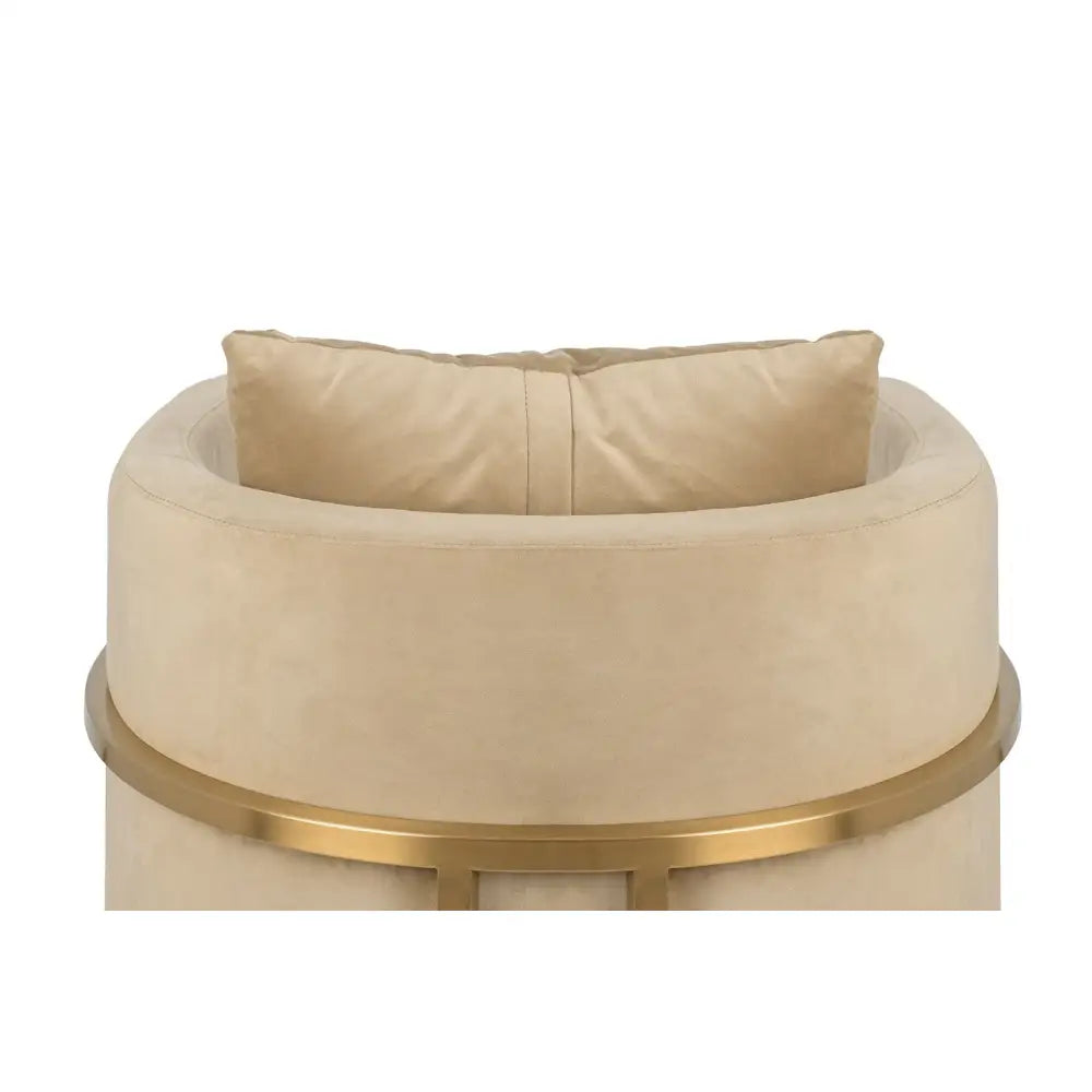 Fåtölj - CHLOE VELVET, khaki – produktbild av [MGO] Import King Home från King Home | Arvande