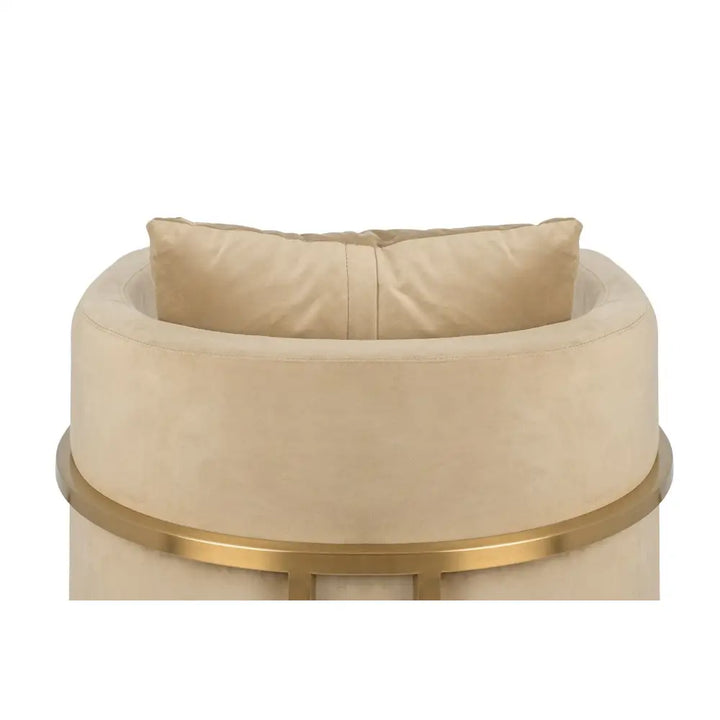 Fåtölj - CHLOE VELVET, khaki – produktbild av [MGO] Import King Home från King Home | Arvande