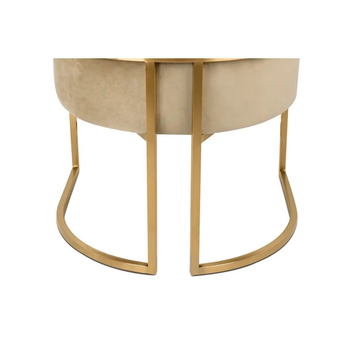 Fåtölj - CHLOE VELVET, khaki – produktbild av [MGO] Import King Home från King Home | Arvande