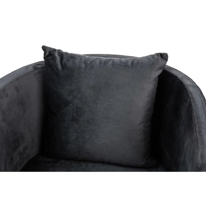 Fåtölj - CHLOE VELVET, svart - produktbild av [MGO] Import King Home från King Home | Arvande