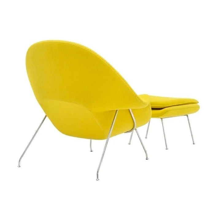 Fåtölj - COZY CASHMERE, mustard med fotpall – produktbild av [MGO] Import King Home från King Home | Arvande
