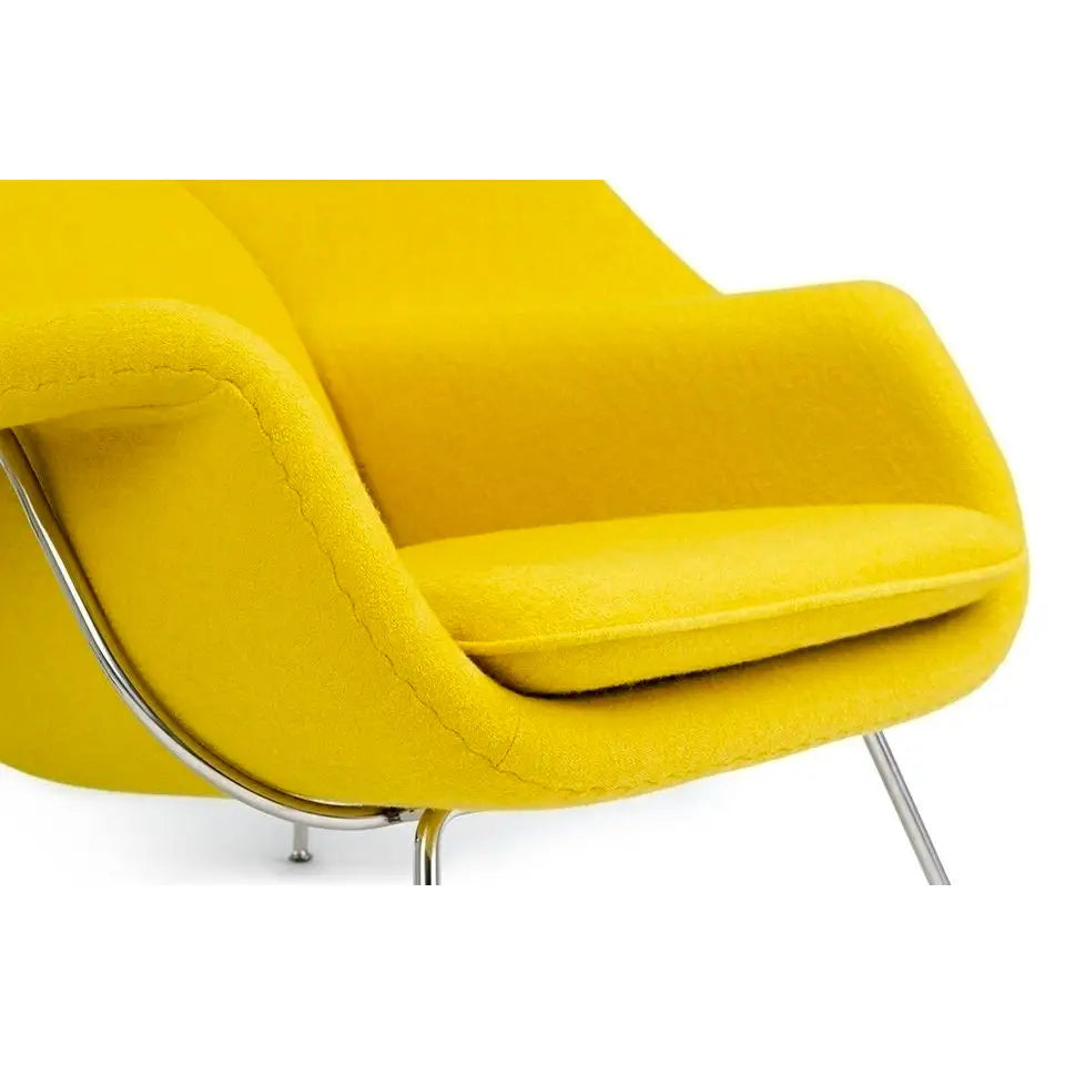 Fåtölj - COZY CASHMERE, mustard med fotpall – produktbild av [MGO] Import King Home från King Home | Arvande