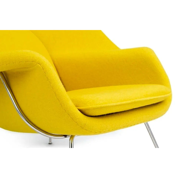 Fåtölj - COZY CASHMERE, mustard med fotpall – produktbild av [MGO] Import King Home från King Home | Arvande