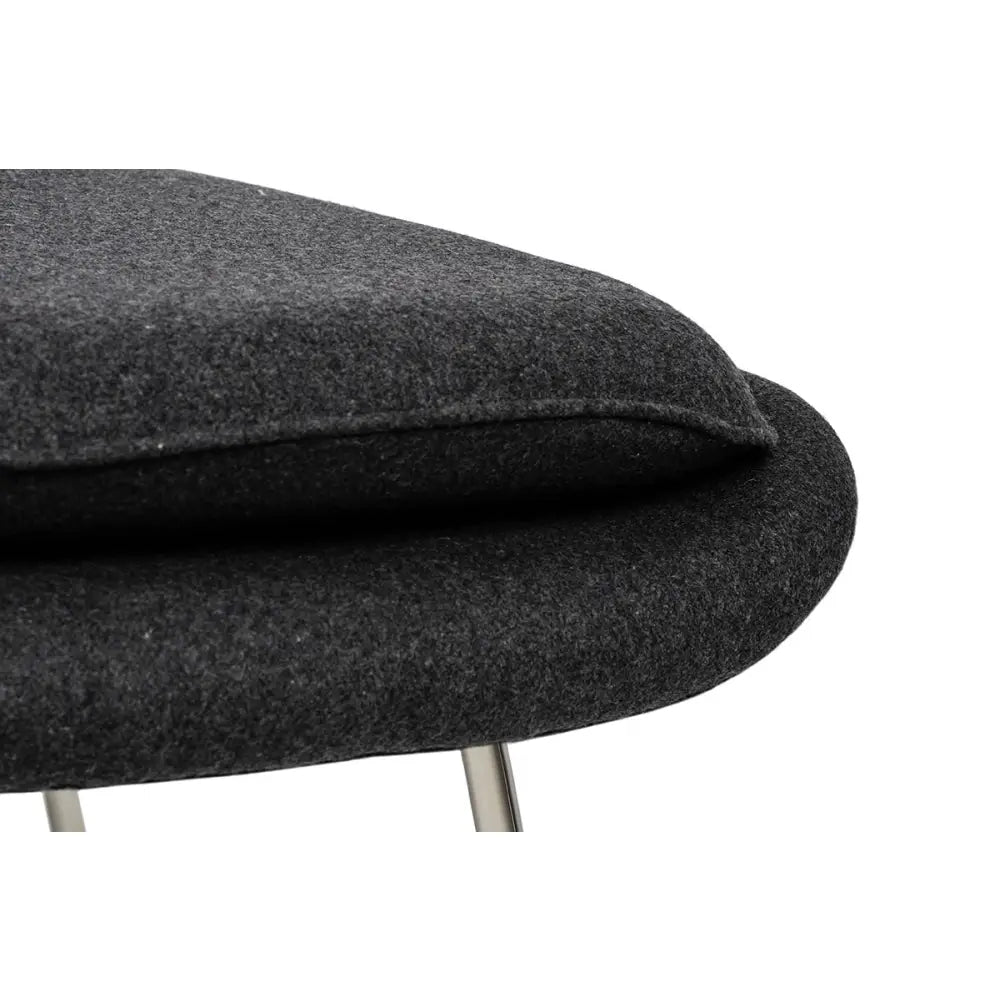 Fåtölj - COZY CASHMERE, svart med fotpall - produktbild av [MGO] Import King Home från King Home | Arvande