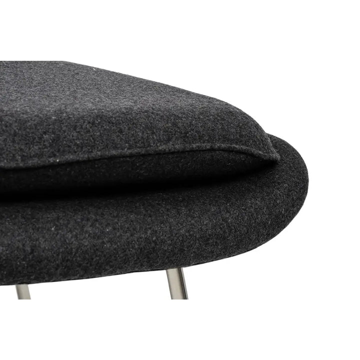 Fåtölj - COZY CASHMERE, svart med fotpall - produktbild av [MGO] Import King Home från King Home | Arvande