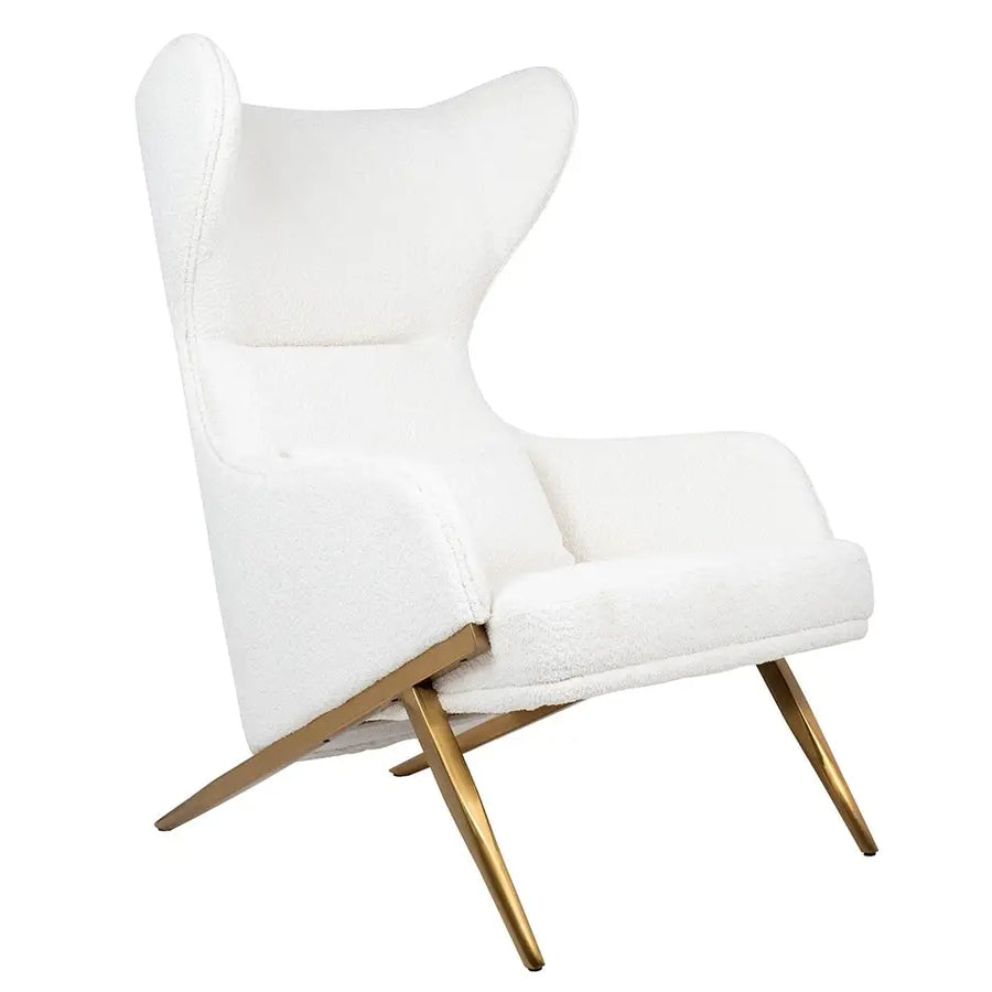 Fåtölj - HAMPTON TEDDY, vit – produktbild av [MGO] Import King Home från King Home | Arvande