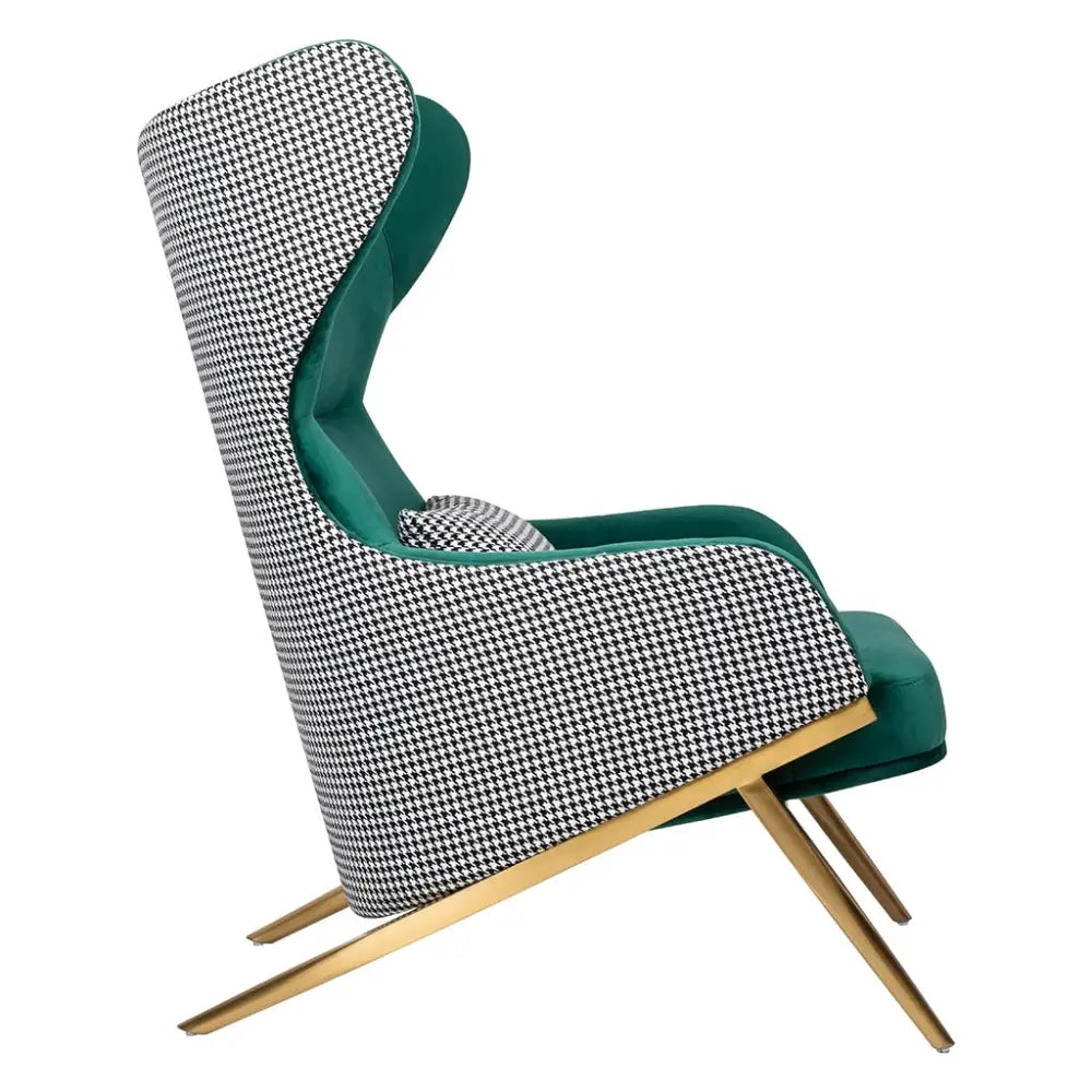 Fåtölj - HAMPTON VELVET, smaragd – produktbild av [MGO] Import King Home från King Home | Arvande