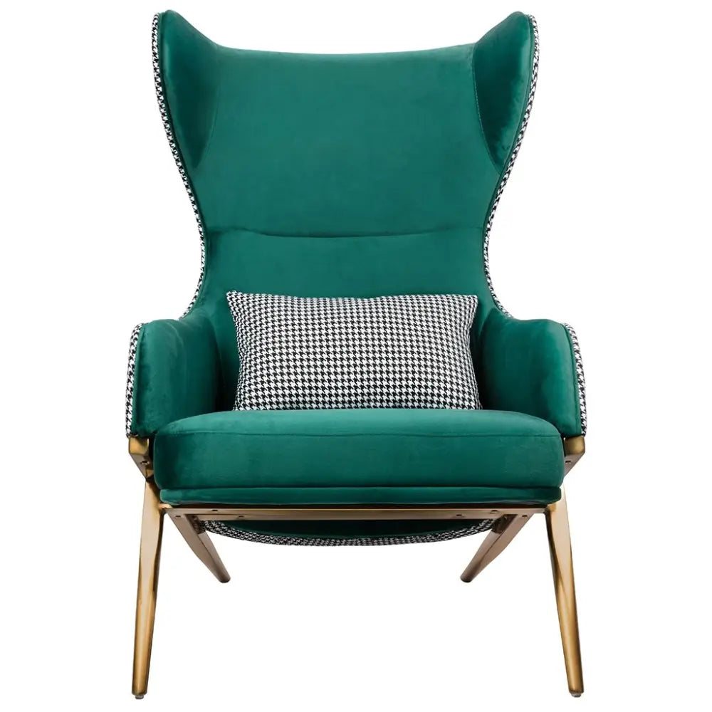 Fåtölj - HAMPTON VELVET, smaragd – produktbild av [MGO] Import King Home från King Home | Arvande