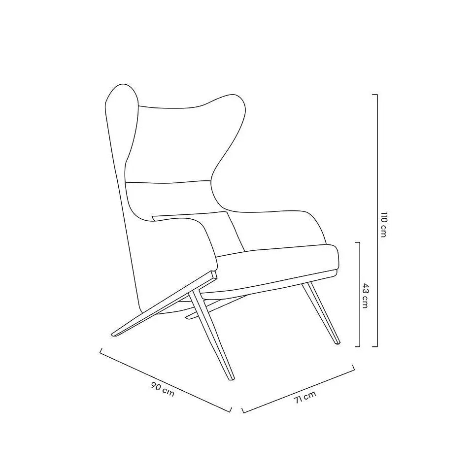 Fåtölj - HAMPTON VELVET, smaragd – produktbild av [MGO] Import King Home från King Home | Arvande