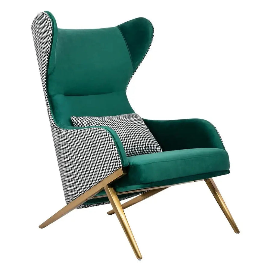 Fåtölj - HAMPTON VELVET, smaragd – produktbild av [MGO] Import King Home från King Home | Arvande