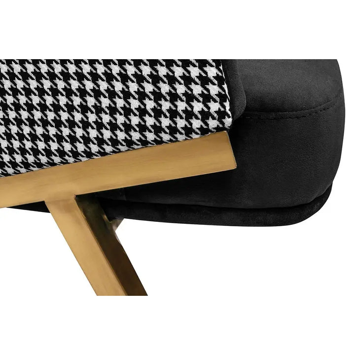 Fåtölj - HAMPTON VELVET, svart – produktbild av [MGO] Import King Home från King Home | Arvande