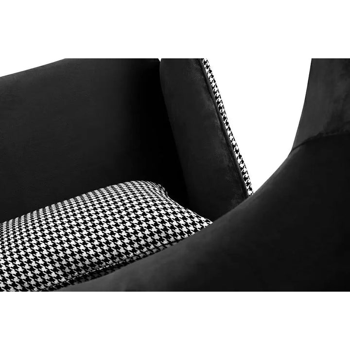 Fåtölj - HAMPTON VELVET, svart – produktbild av [MGO] Import King Home från King Home | Arvande