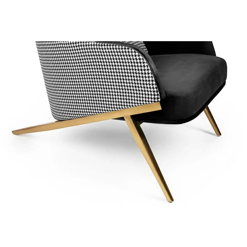 Fåtölj - HAMPTON VELVET, svart – produktbild av [MGO] Import King Home från King Home | Arvande
