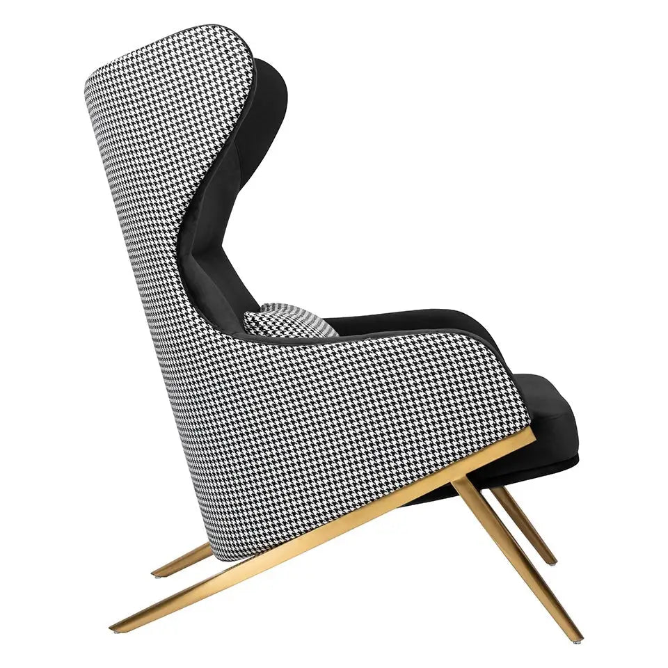 Fåtölj - HAMPTON VELVET, svart – produktbild av [MGO] Import King Home från King Home | Arvande