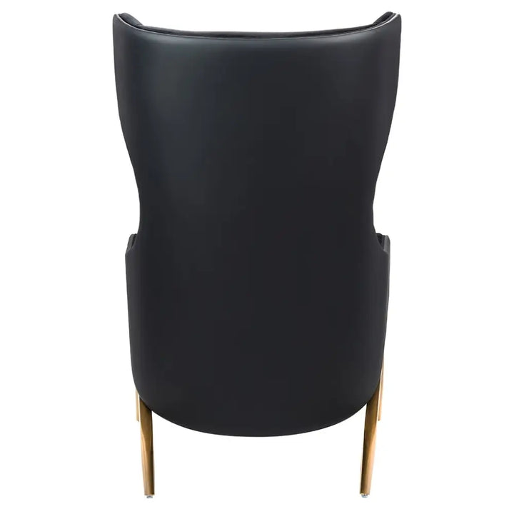 Fåtölj - HAMPTON VELVET, svart ekoläder - produktbild av [MGO] Import King Home från King Home | Arvande