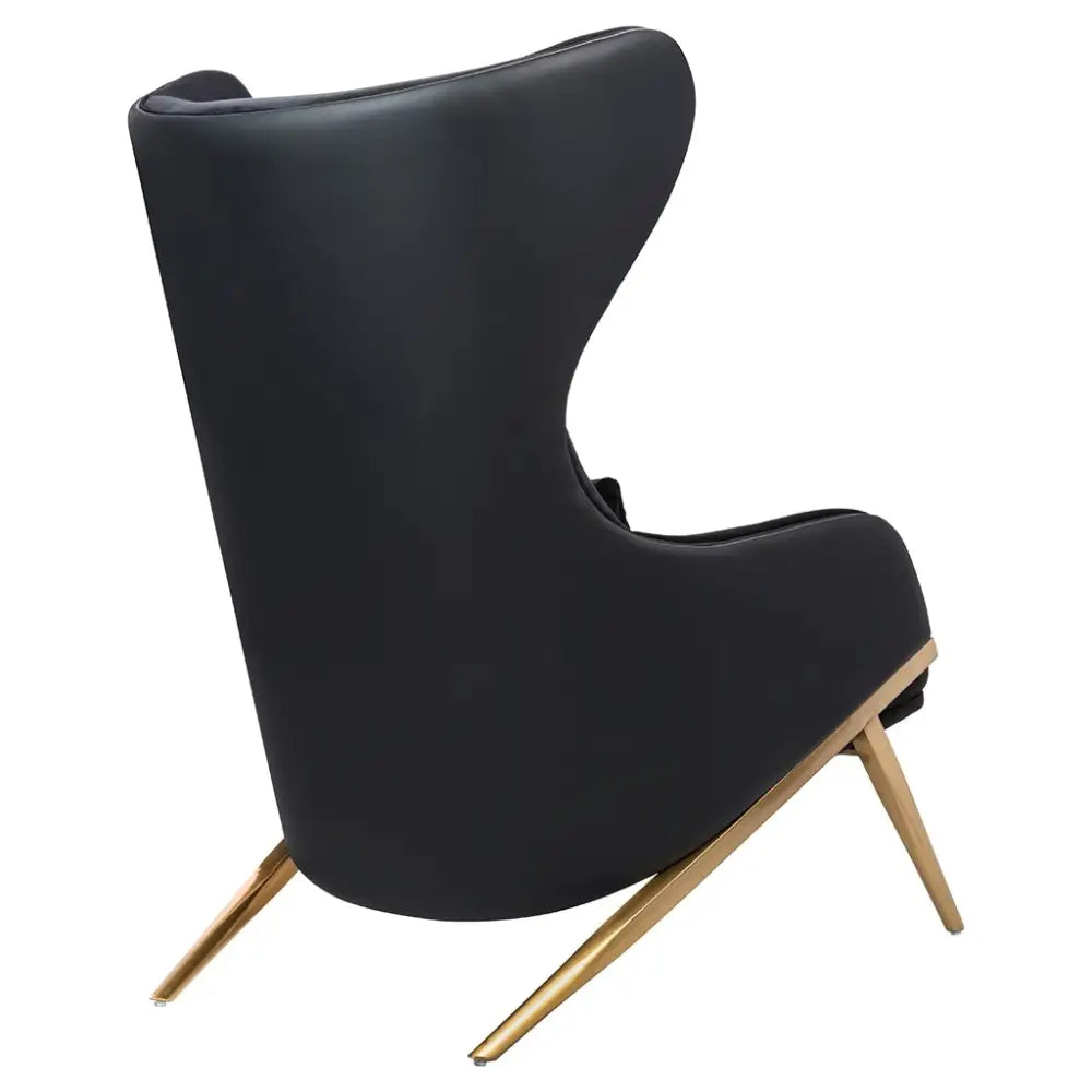 Fåtölj - HAMPTON VELVET, svart ekoläder - produktbild av [MGO] Import King Home från King Home | Arvande