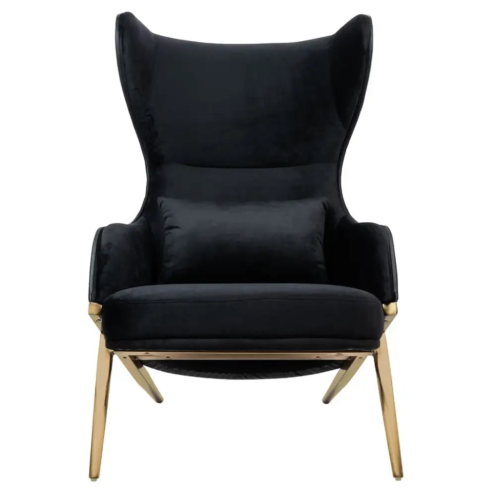 Fåtölj - HAMPTON VELVET, svart ekoläder - produktbild av [MGO] Import King Home från King Home | Arvande