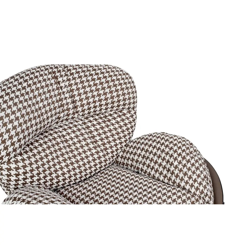 Fåtölj - HIPPO, houndstooth brun – produktbild av [MGO] Import King Home från King Home | Arvande