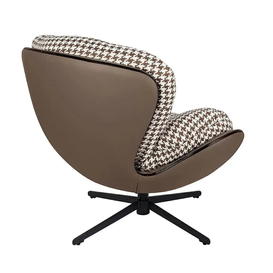 Fåtölj - HIPPO, houndstooth brun – produktbild av [MGO] Import King Home från King Home | Arvande