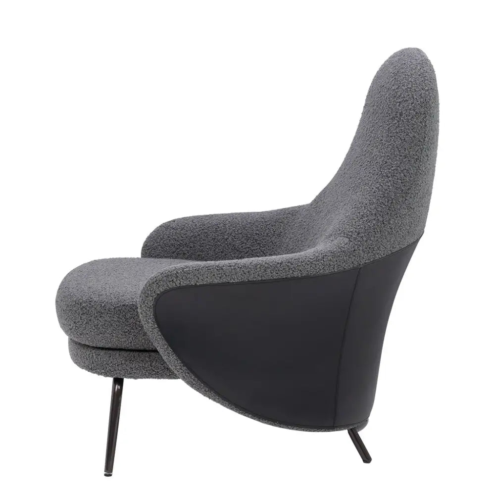 Fåtölj - LOBBY TEDDY, mörkgrå – produktbild av [MGO] Import King Home från King Home | Arvande