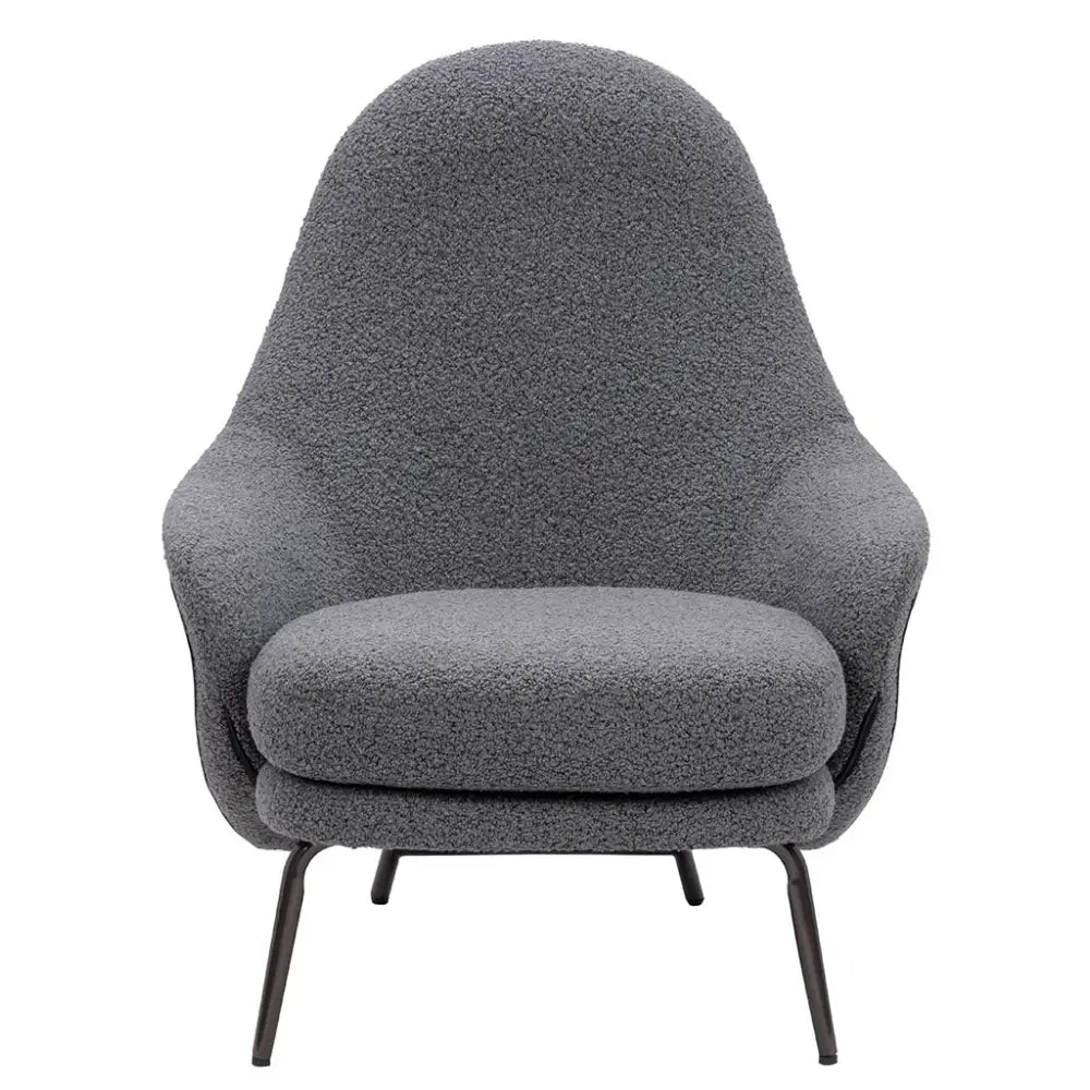 Fåtölj - LOBBY TEDDY, mörkgrå – produktbild av [MGO] Import King Home från King Home | Arvande