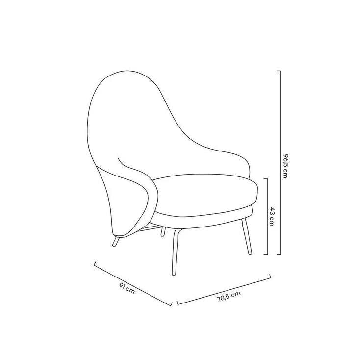 Fåtölj - LOBBY TEDDY, mörkgrå – produktbild av [MGO] Import King Home från King Home | Arvande