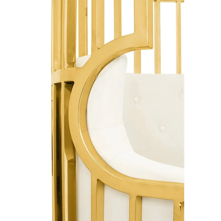 Fåtölj - LORD, beige mattguld – produktbild av [MGO] Import King Home från King Home | Arvande