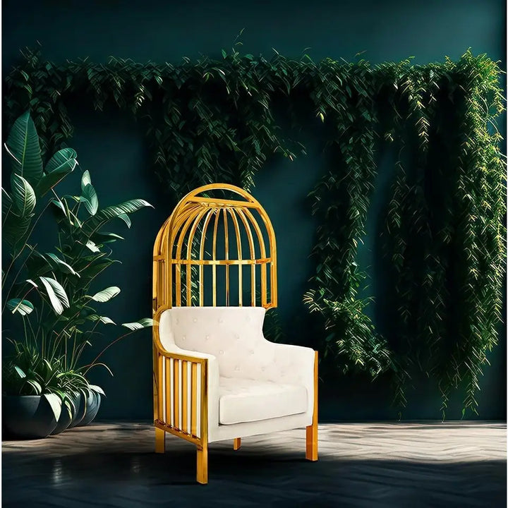 Fåtölj - LORD, beige mattguld – produktbild av [MGO] Import King Home från King Home | Arvande