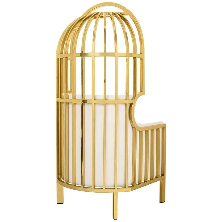 Fåtölj - LORD, beige mattguld – produktbild av [MGO] Import King Home från King Home | Arvande