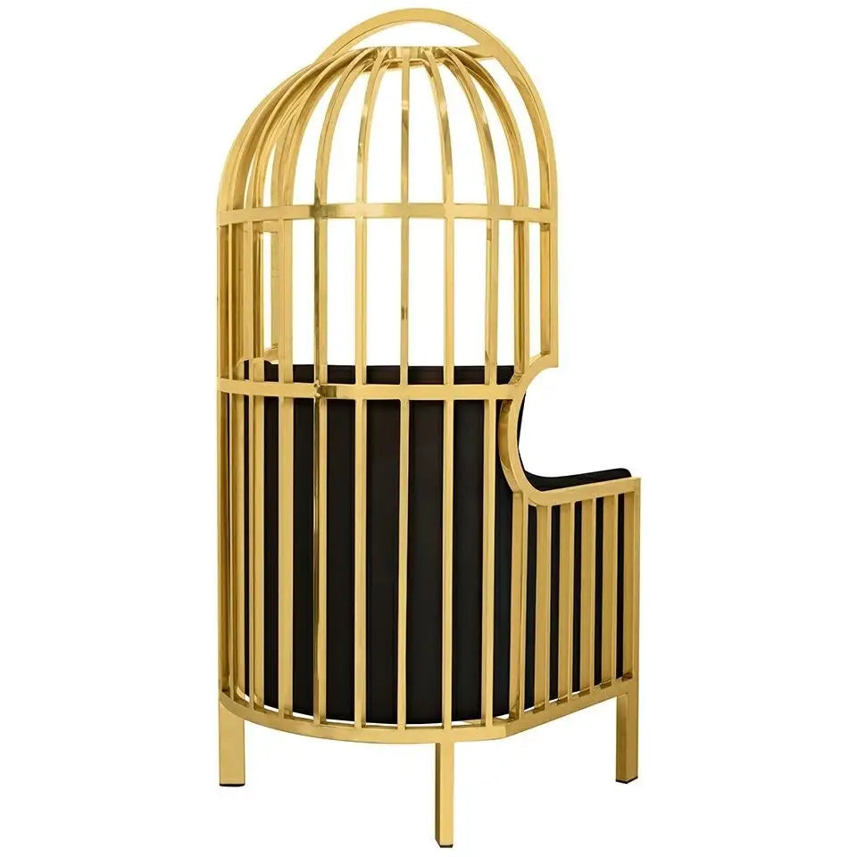 Fåtölj - LORD, svart mattguld – produktbild av [MGO] Import King Home från King Home | Arvande