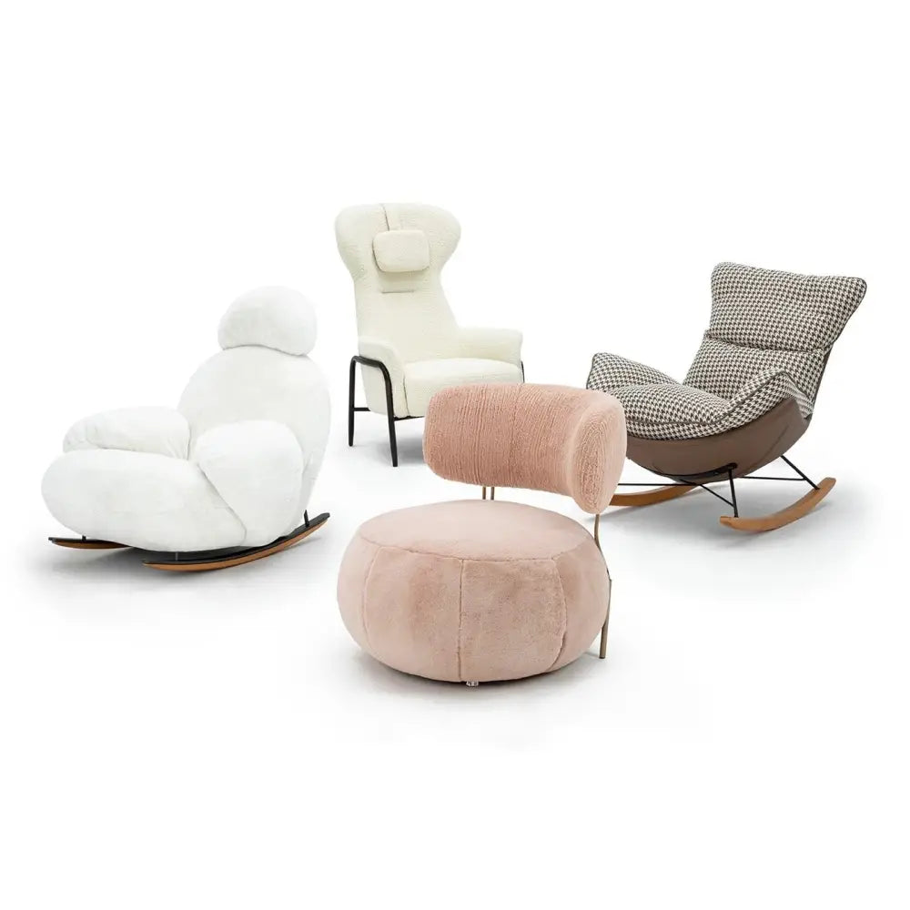 Fåtölj - LOW TEDDY, rosa – produktbild av [MGO] Import King Home från King Home | Arvande