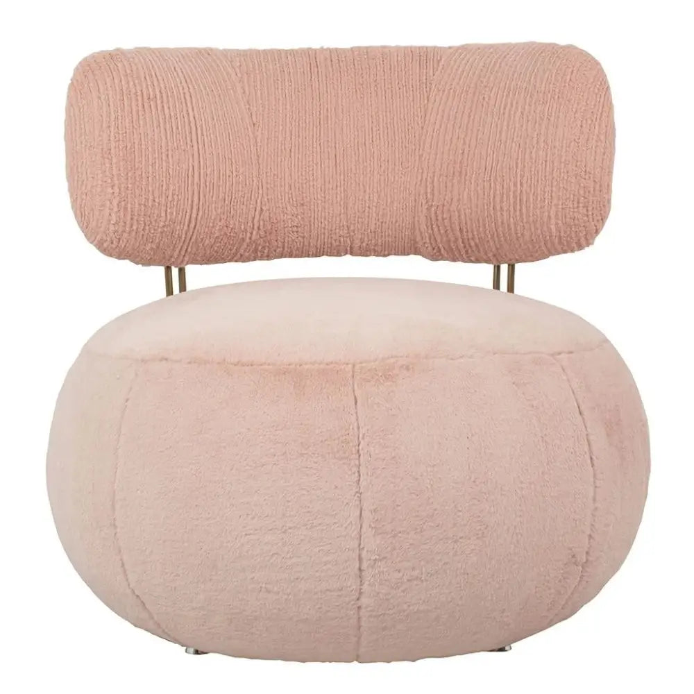 Fåtölj - LOW TEDDY, rosa – produktbild av [MGO] Import King Home från King Home | Arvande