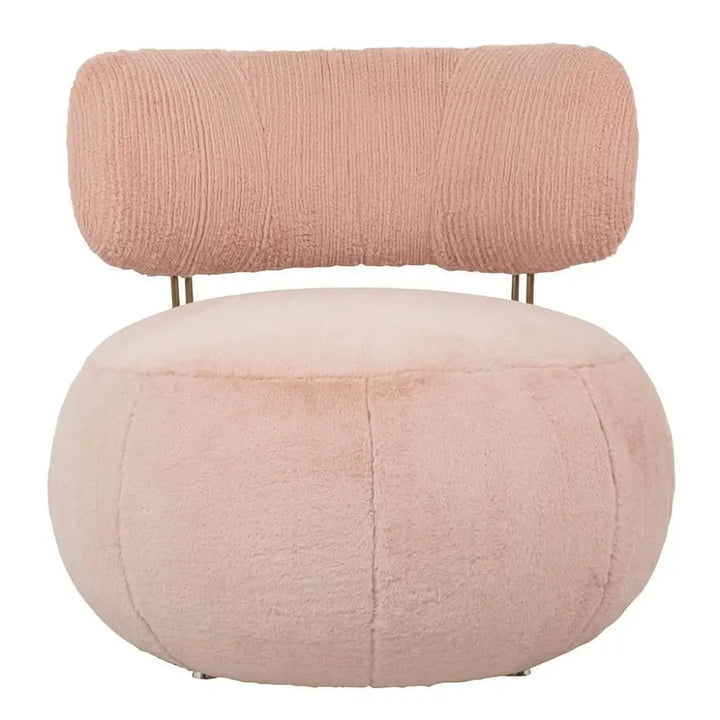 Fåtölj - LOW TEDDY, rosa – produktbild av [MGO] Import King Home från King Home | Arvande