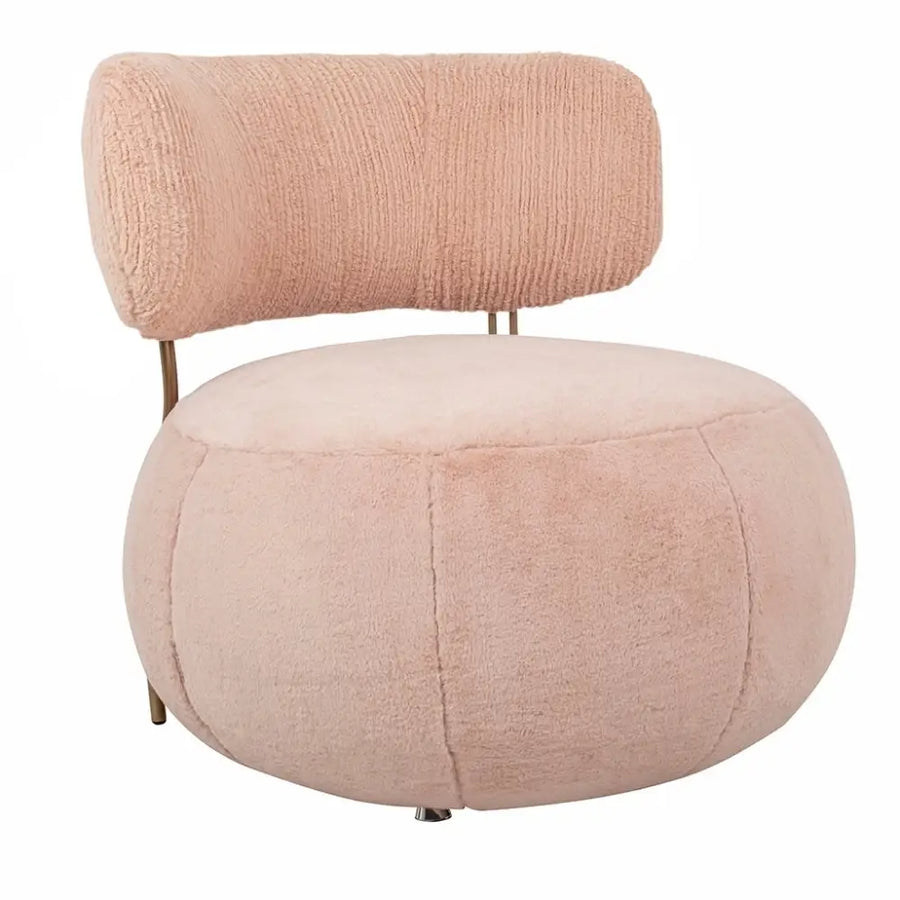 Fåtölj - LOW TEDDY, rosa – produktbild av [MGO] Import King Home från King Home | Arvande