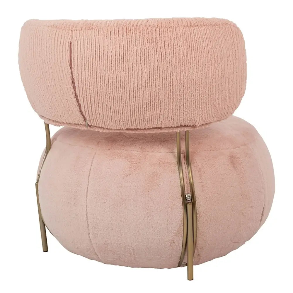 Fåtölj - LOW TEDDY, rosa – produktbild av [MGO] Import King Home från King Home | Arvande