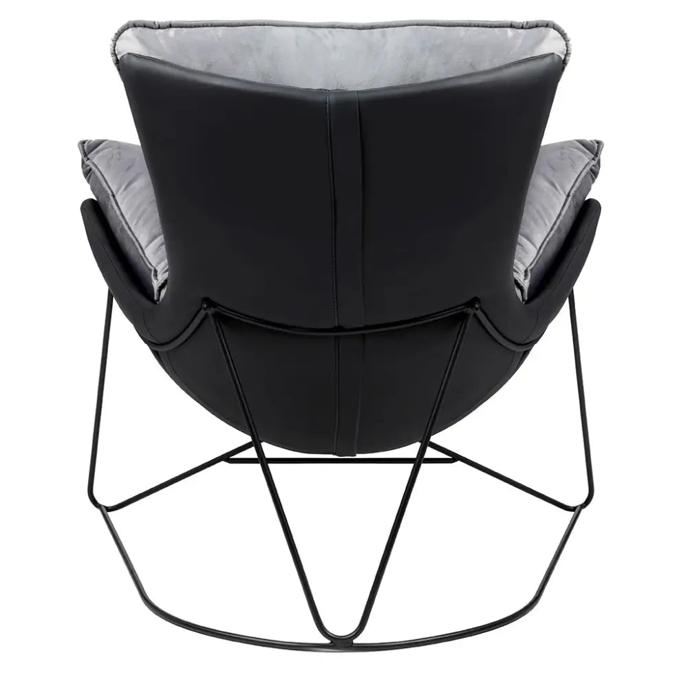 Fåtölj - OTILIA STAND VELVET, grå - produktbild av [MGO] Import King Home från King Home | Arvande