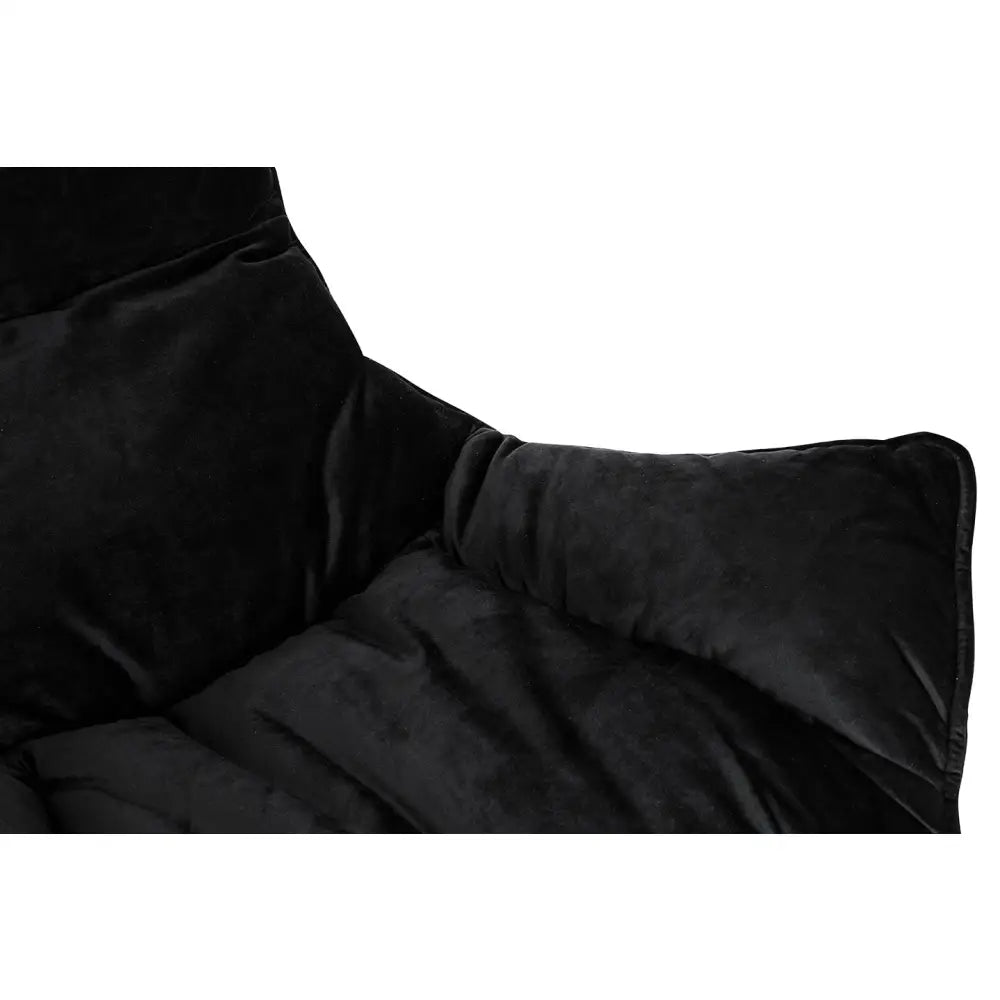 Fåtölj - OTILIA STAND VELVET, svart - produktbild av [MGO] Import King Home från King Home | Arvande