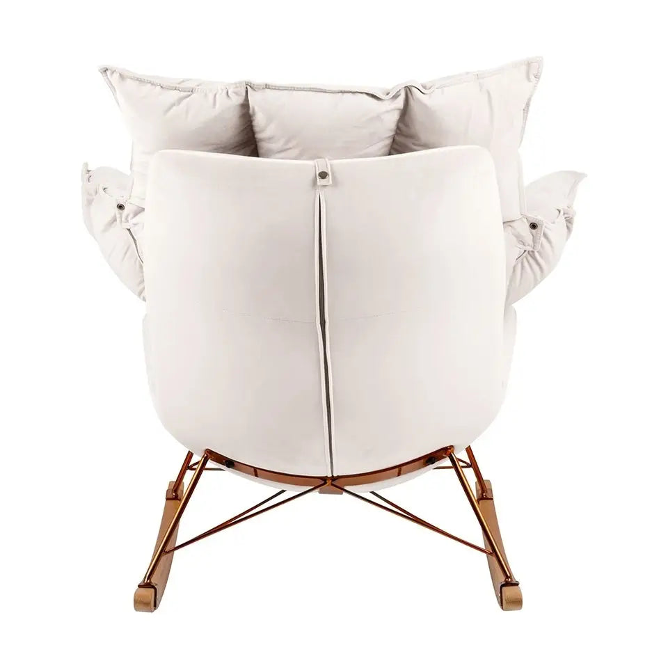Fåtölj - SWING VELVET, beige – produktbild av [MGO] Import King Home från King Home | Arvande