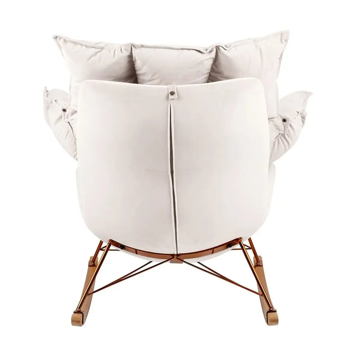 Fåtölj - SWING VELVET, beige – produktbild av [MGO] Import King Home från King Home | Arvande