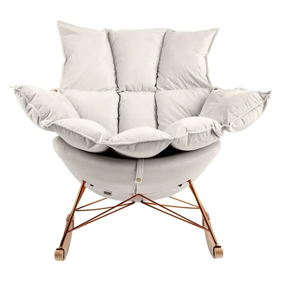 Fåtölj - SWING VELVET, beige – produktbild av [MGO] Import King Home från King Home | Arvande