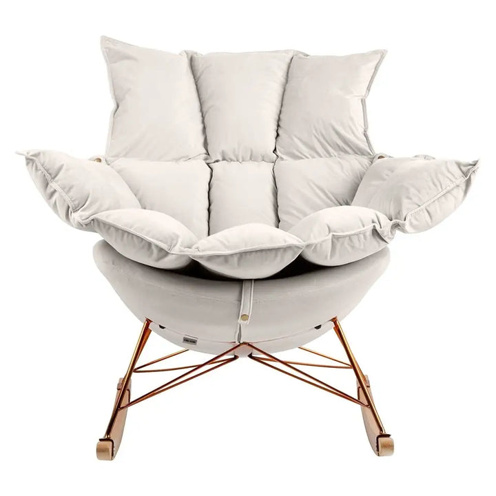 Fåtölj - SWING VELVET, beige – produktbild av [MGO] Import King Home från King Home | Arvande