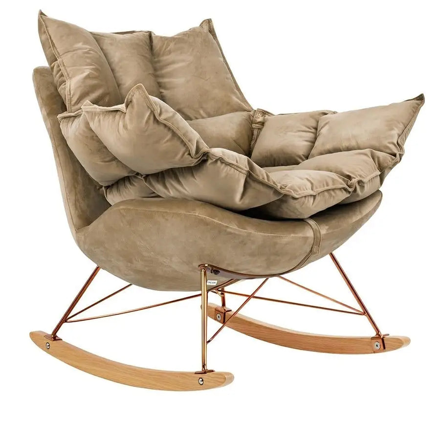 Fåtölj - SWING VELVET, khaki - produktbild av Nyheter ej översatt från King Home | Arvande