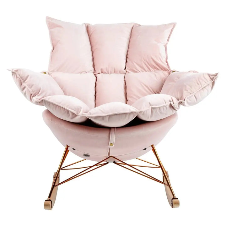 Fåtölj - SWING VELVET, rosa – produktbild av [MGO] Import King Home från King Home | Arvande