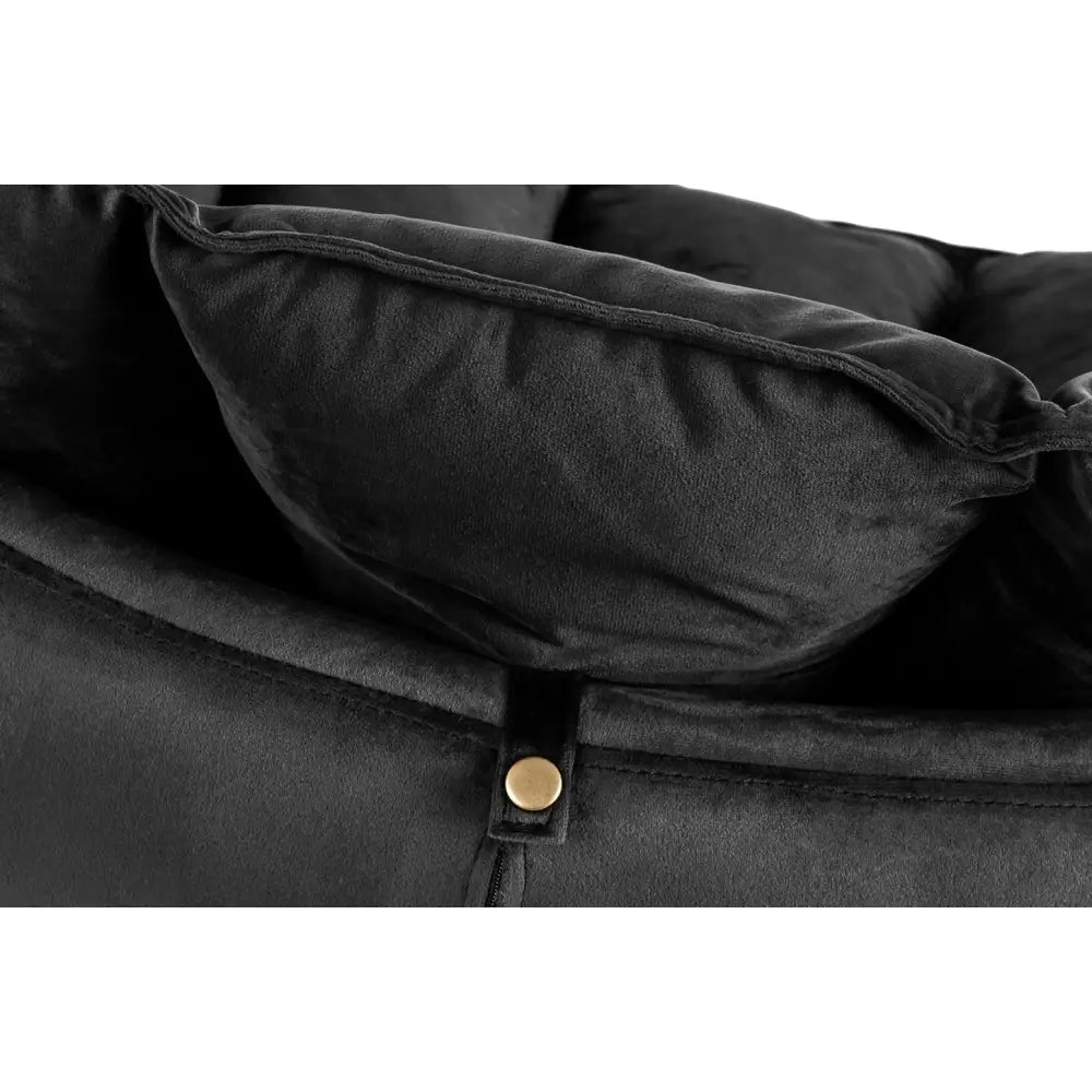 Fåtölj - SWING VELVET, svart - produktbild av [MGO] Import King Home från King Home | Arvande