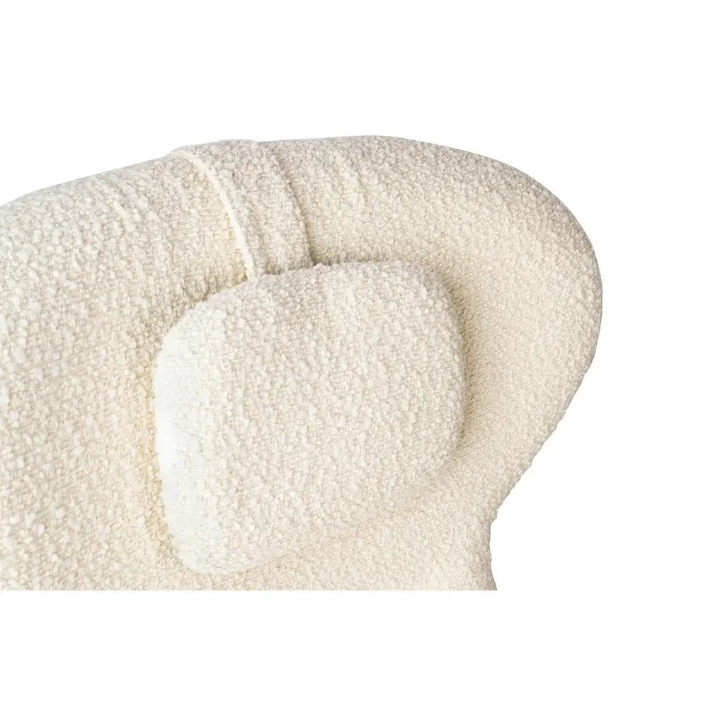 Fåtölj - TEDDY GRAND, beige med fotpall - produktbild av [MGO] Import King Home från King Home | Arvande