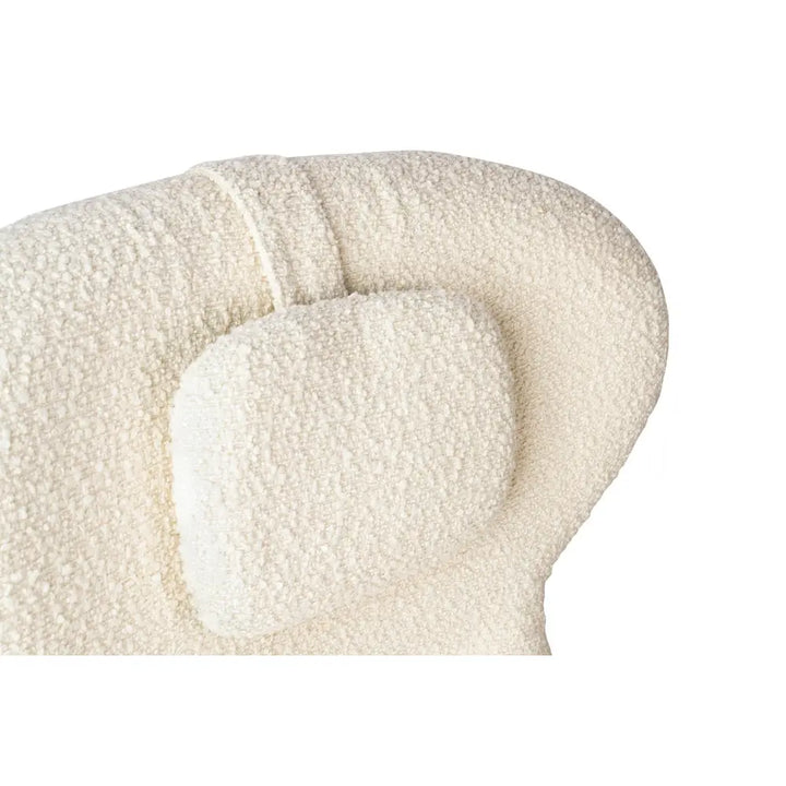 Fåtölj - TEDDY GRAND, beige med fotpall - produktbild av [MGO] Import King Home från King Home | Arvande