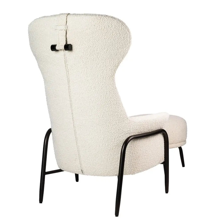 Fåtölj - TEDDY GRAND, beige med fotpall - produktbild av [MGO] Import King Home från King Home | Arvande