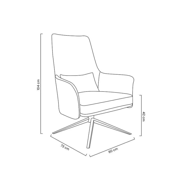 Fåtölj - VICTOR, svart - produktbild av [MGO] Import King Home från King Home | Arvande