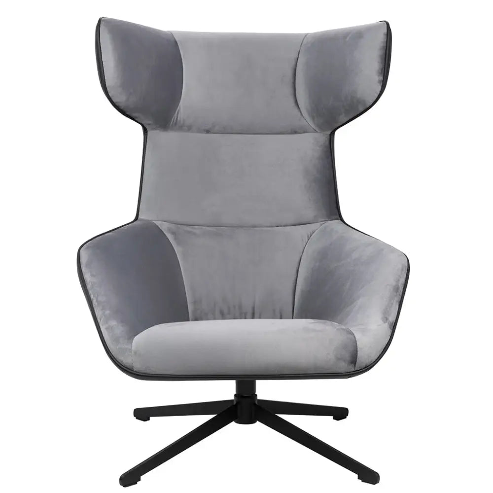 Fåtölj - VITA VELVET, svart ekoläder – produktbild av [MGO] Import King Home från King Home | Arvande