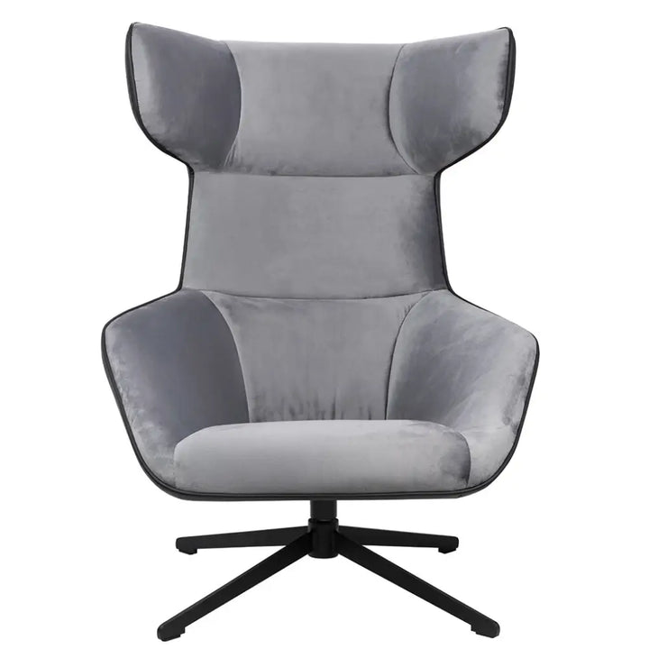 Fåtölj - VITA VELVET, svart ekoläder – produktbild av [MGO] Import King Home från King Home | Arvande